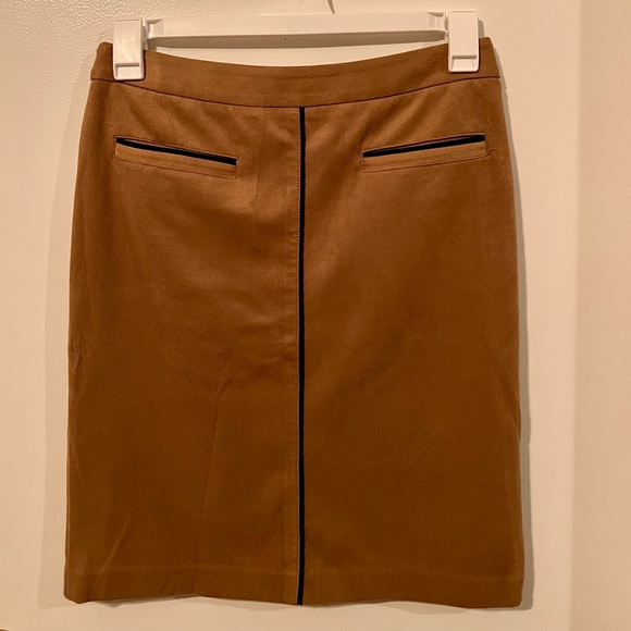 J. McLaughlin Dresses & Skirts - J.McLaughlin Tan Faux Suede Skirt